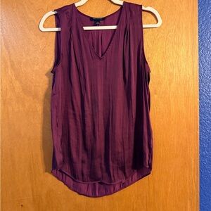 Banana Republic Burgundy V-Neck Blouse